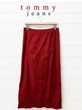 Tommy Jeans Vintage Parachute Maxi Skirt – Size 7